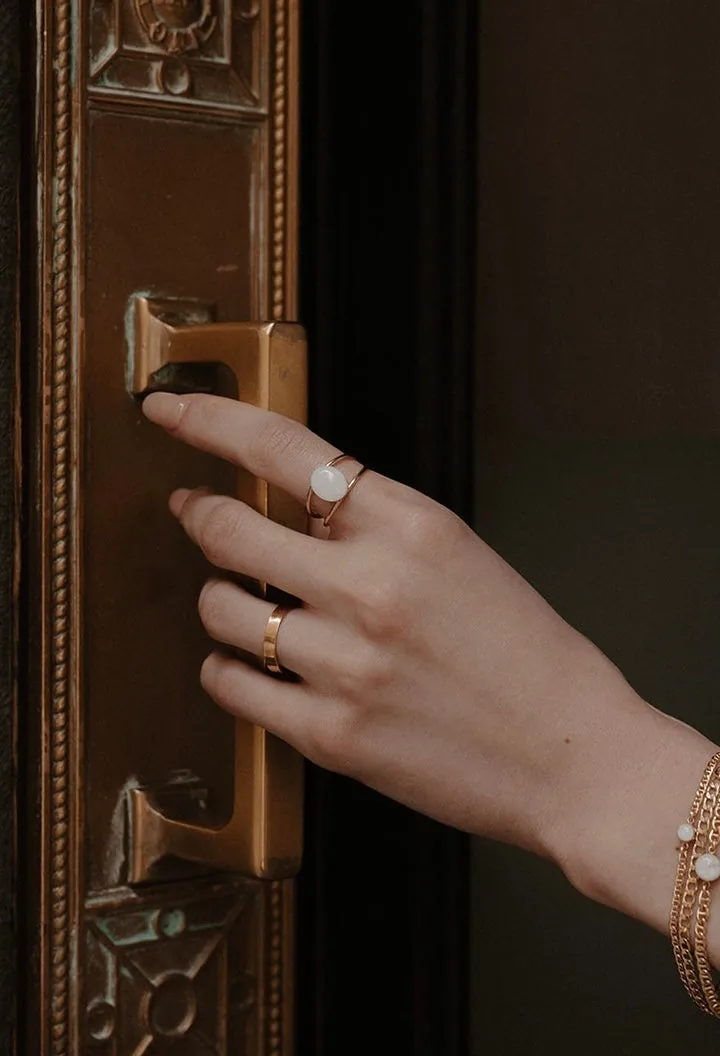 Mothers Milk Double Band Oval Ring - 14k Gold Filled — product image 1