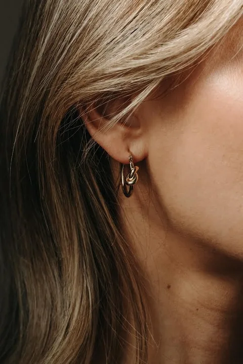 Knot Hoops- 14K Gold Filled — product image 2