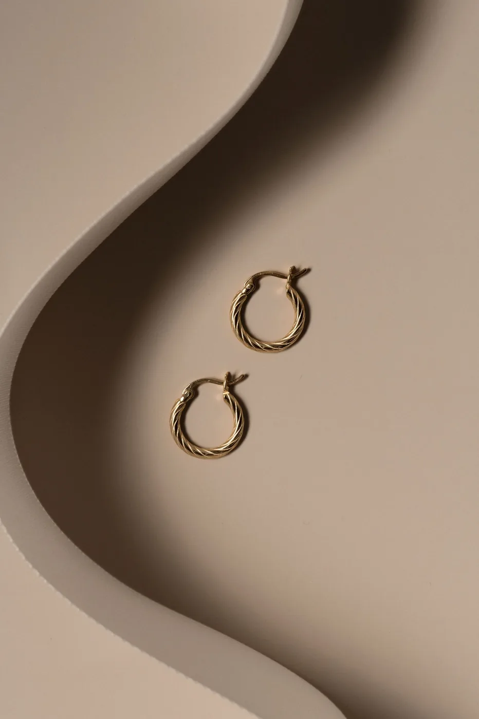 Small Twisted Hoops - 14k Gold Filled — product image 1