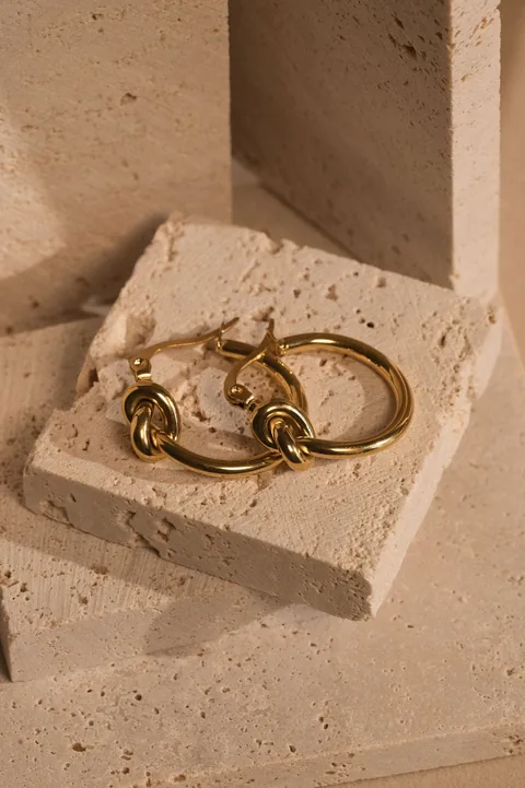 Knot Hoops- 14K Gold Filled — product image 5