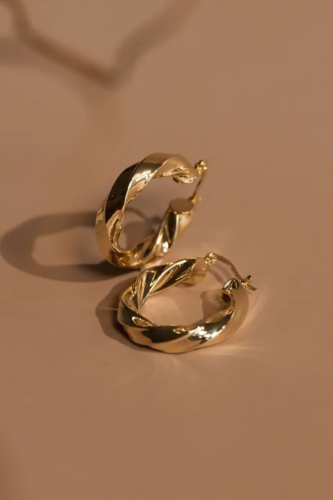 Twisted Hoops - 14k Gold Filled — product image 1