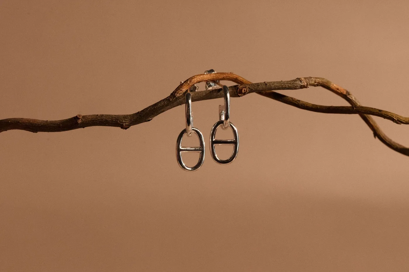 Marine Chain Silver Studs - Sterling Silver — product image 2