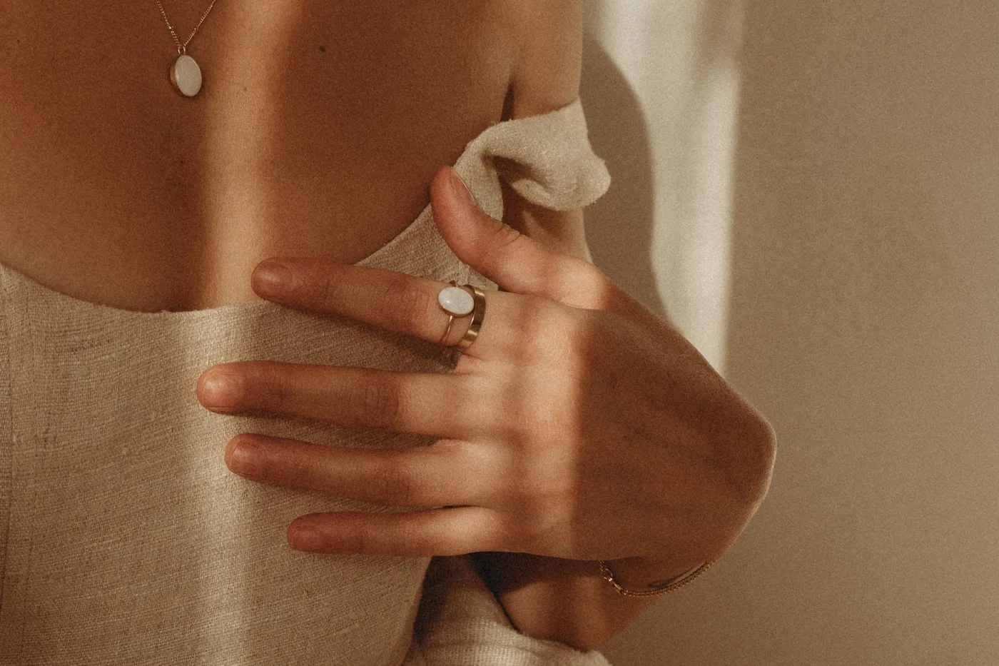 Mothers Milk Large Oval Ring - 14k Gold Filled — product image 3