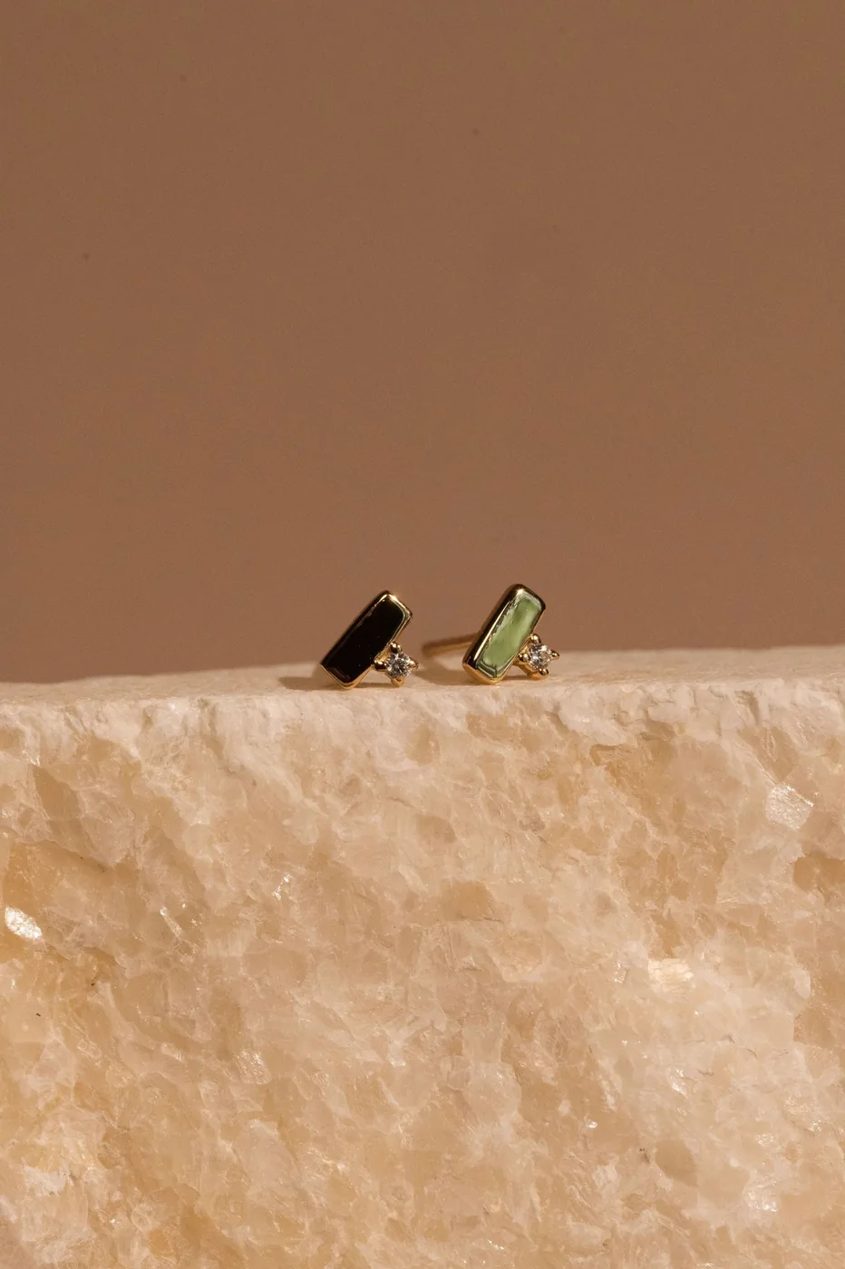 Solitaire Gold Bar Studs - 14K Gold Filled — product image 3