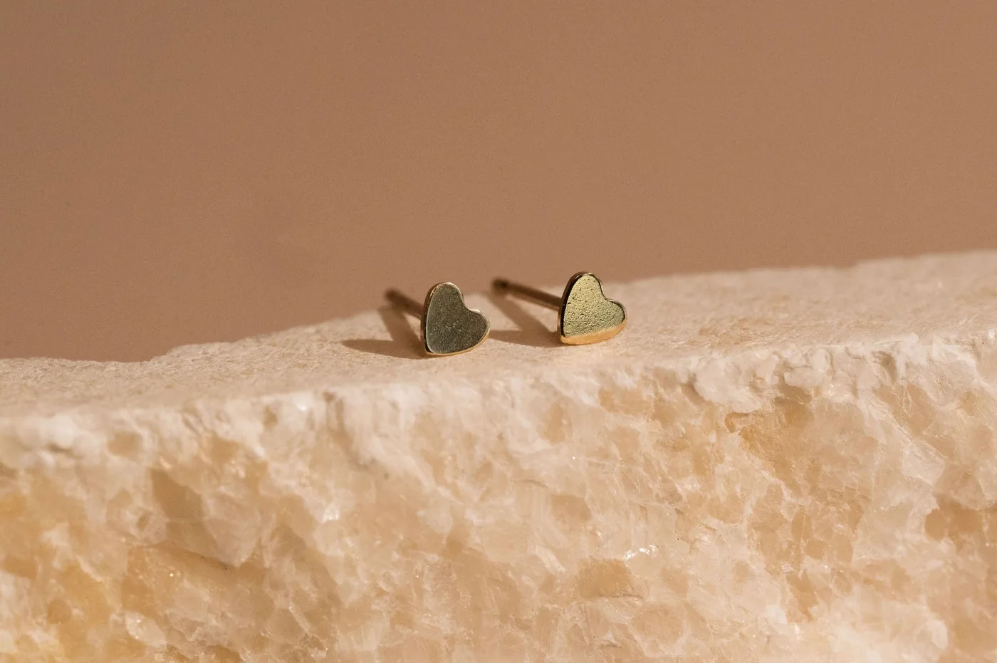 Mini Heart Stud Earrings - 14k Gold Filled — product image 1