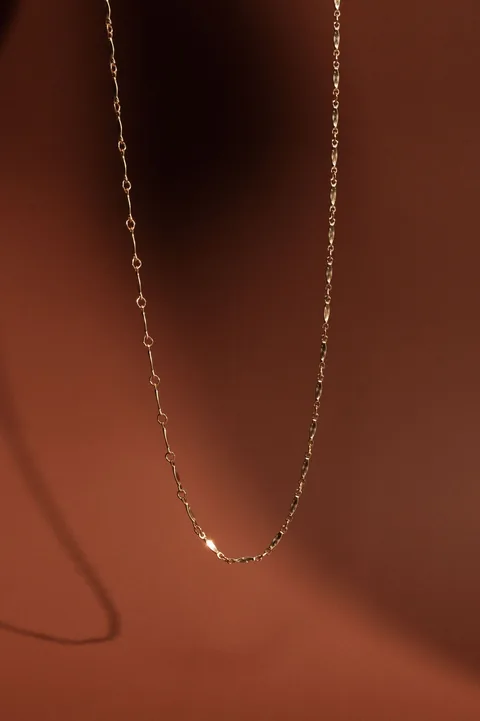 Bar Chain Necklace - Personalized - 14K Gold Filled — product image 3