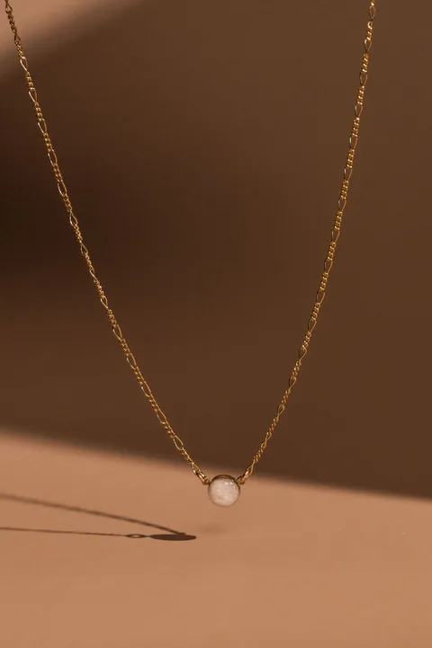 Cremation Figaro Chain Necklace - 14k Gold Filled — product image 4