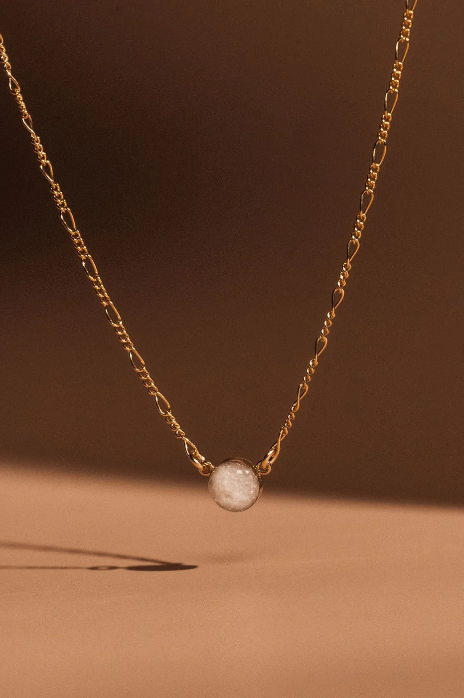 Cremation Figaro Chain Necklace - 14k Gold Filled — product image 1