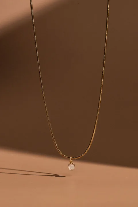 Cremation Snake Chain Necklace- 14k Gold Filled — product image 4