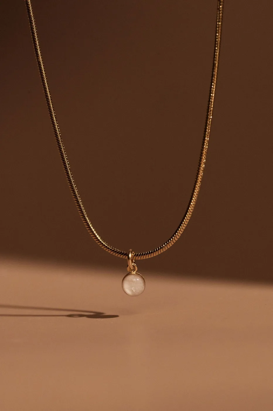 Cremation Snake Chain Necklace- 14k Gold Filled — product image 1