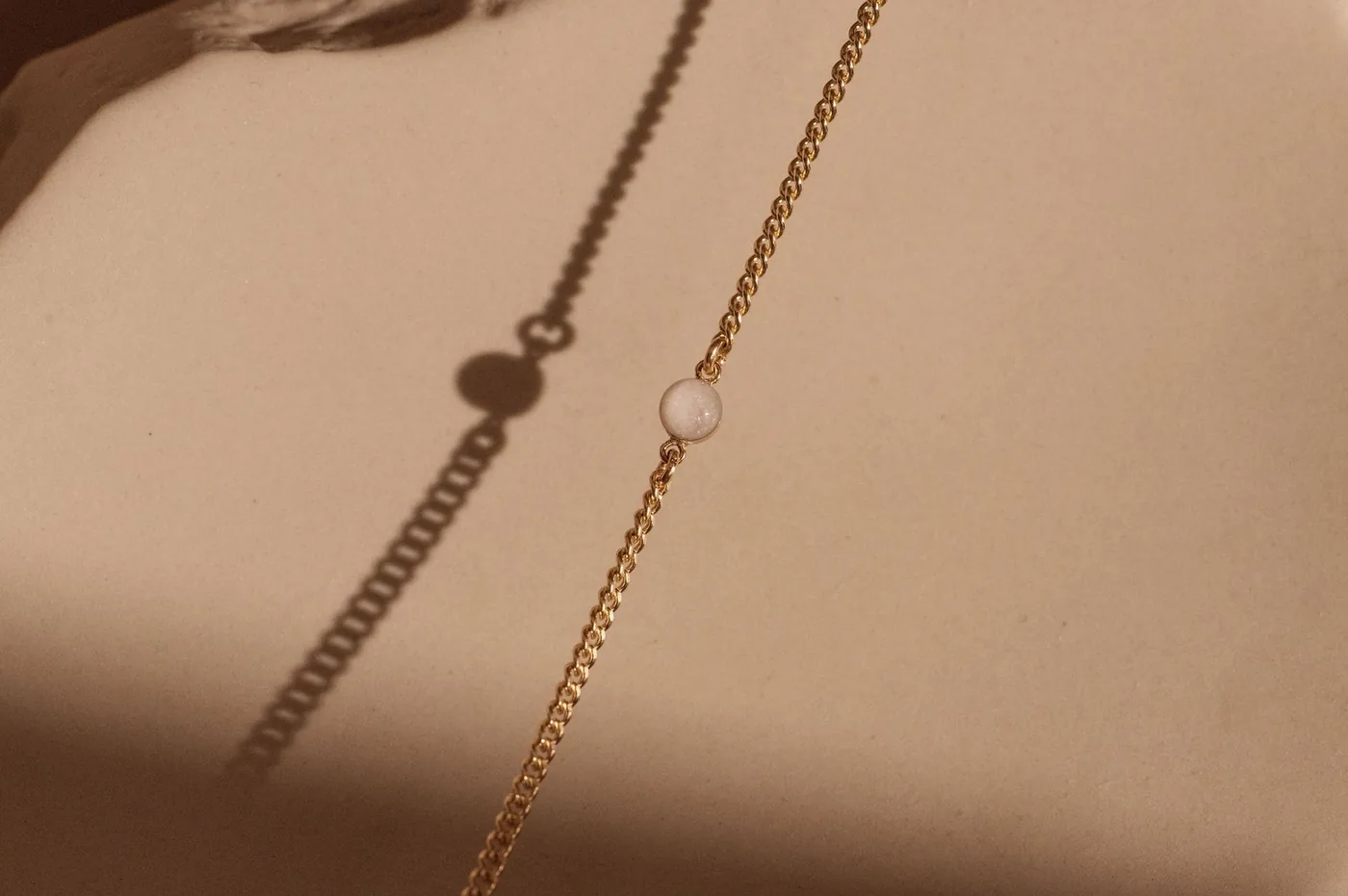 Cremation Thick Curb Chain Bracelet- 14k Gold Filled — product image 1