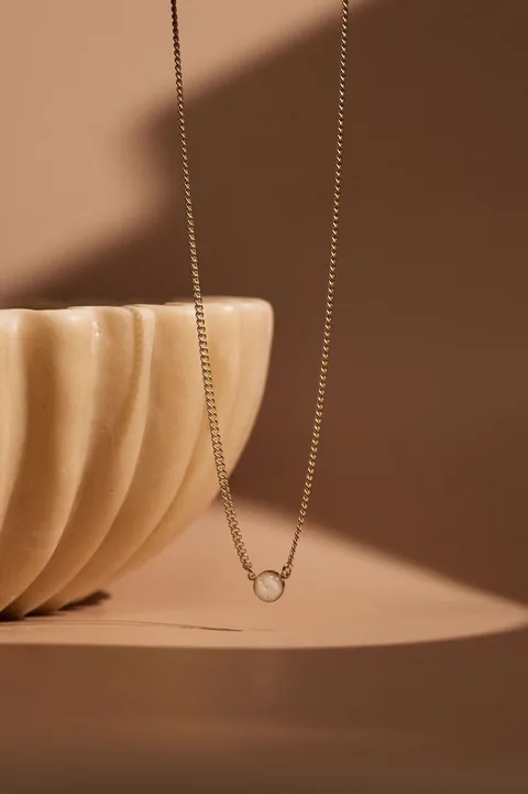 Cremation Thick Curb Chain Necklace- 14k Gold Filled — product image 2