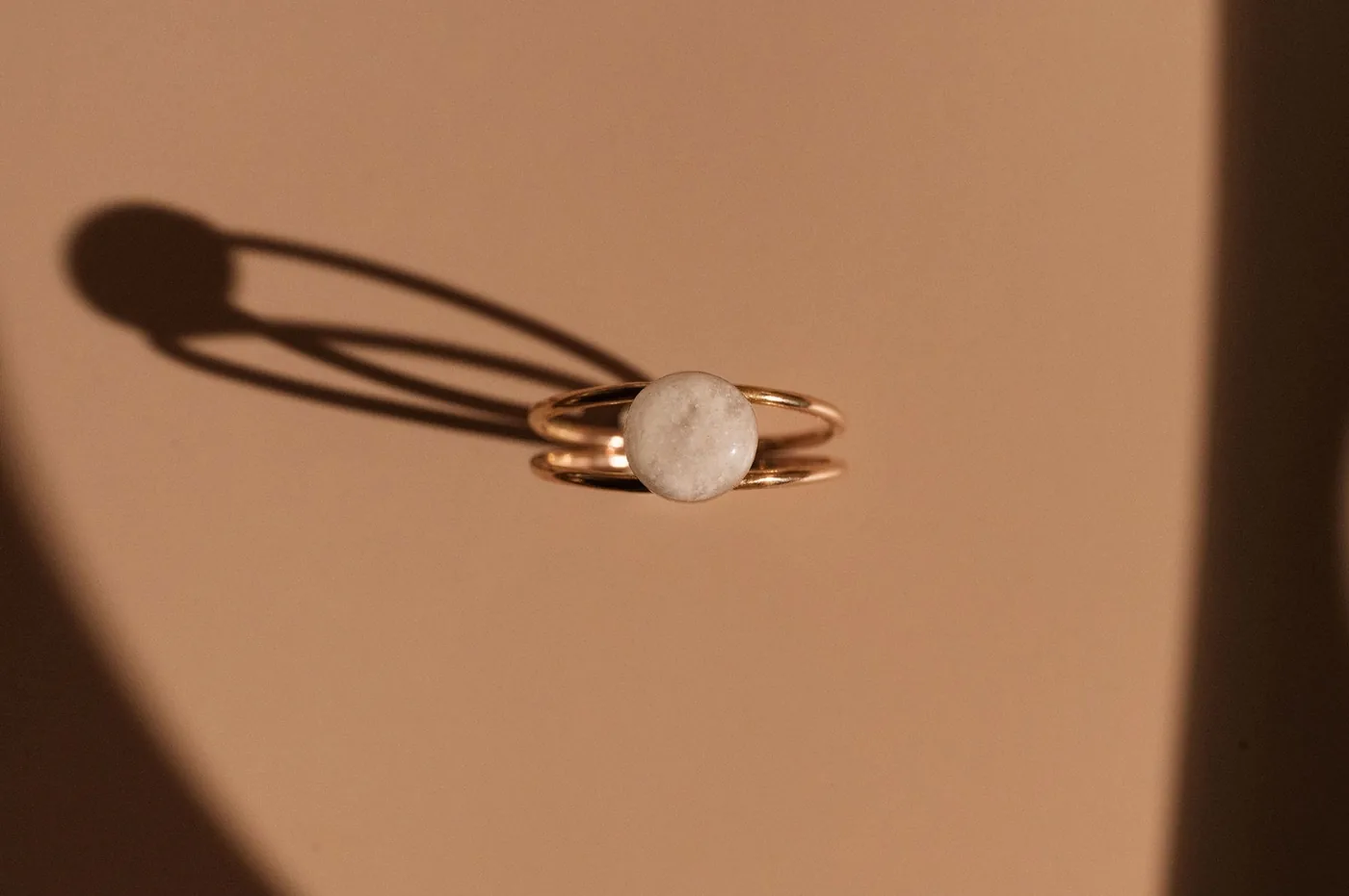 Cremation Double Band Circle Ring - 14k Gold Filled — product image 4