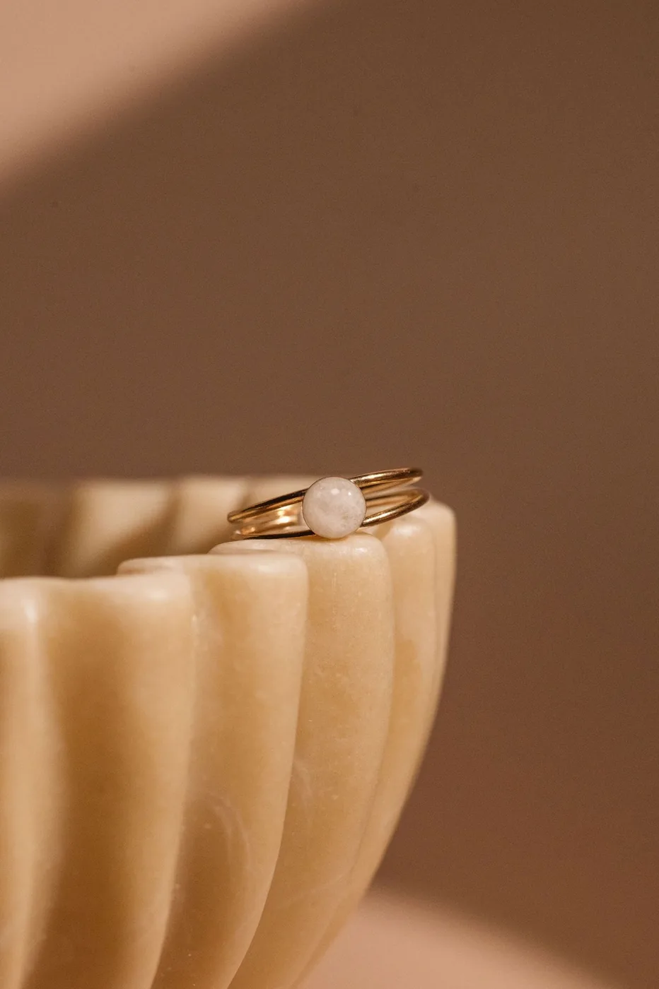 Cremation Double Band Circle Ring - 14k Gold Filled — product image 2