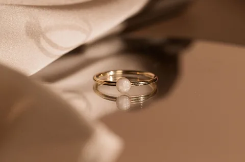 Cremation Small Circle Ring - 14k Gold Filled — product image 4