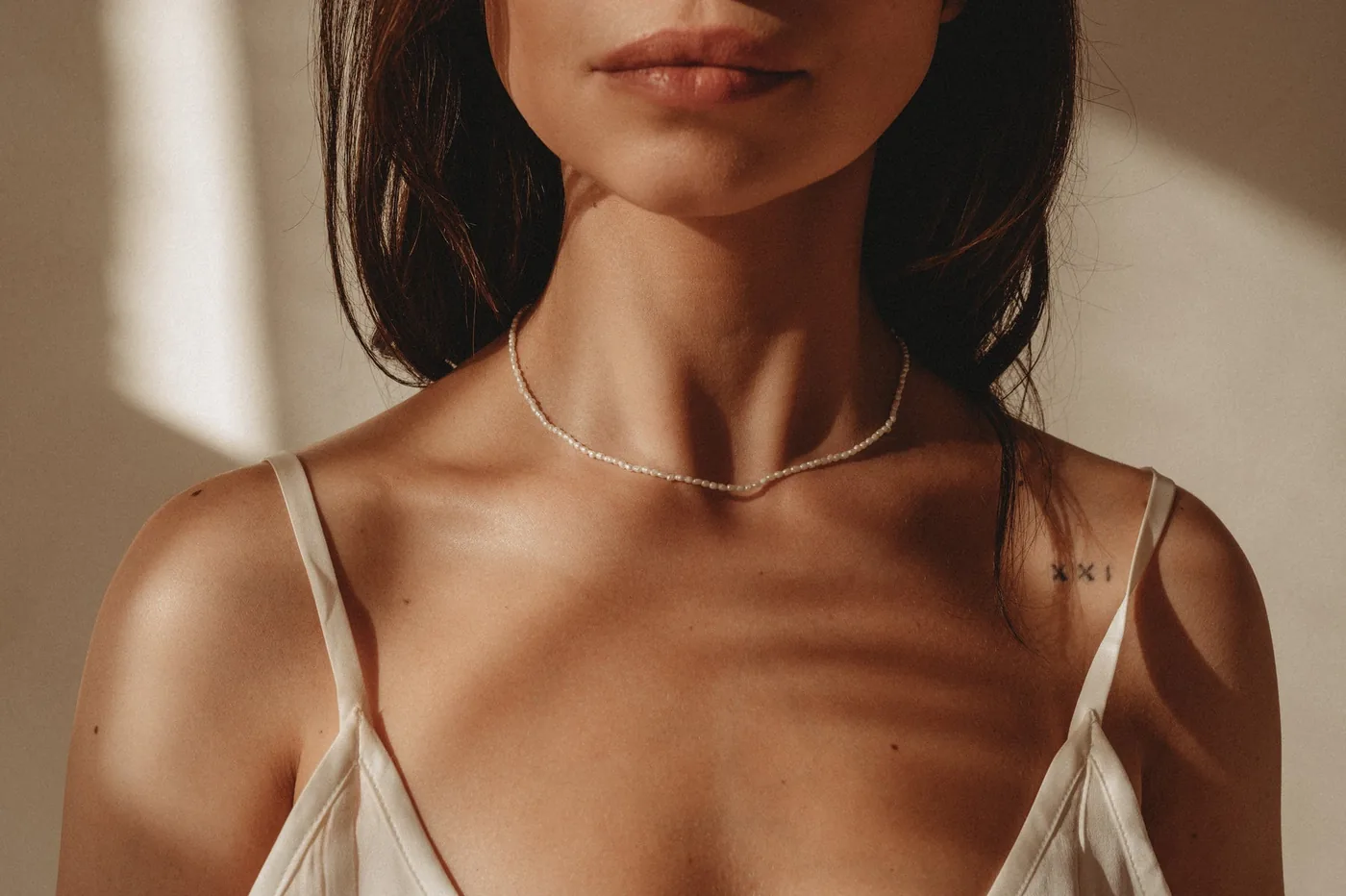 Skinny Freshwater Pearl Choker - Sterling Silver — product image 2