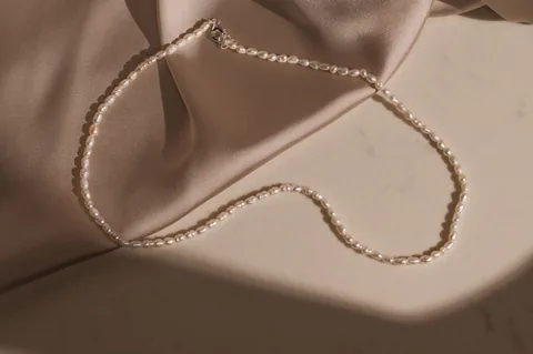 Skinny Freshwater Pearl Choker - Sterling Silver — product image 1