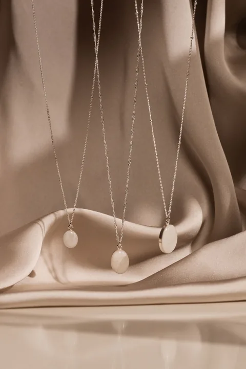 Cremation Oval Necklace- Sterling Silver — product image 7