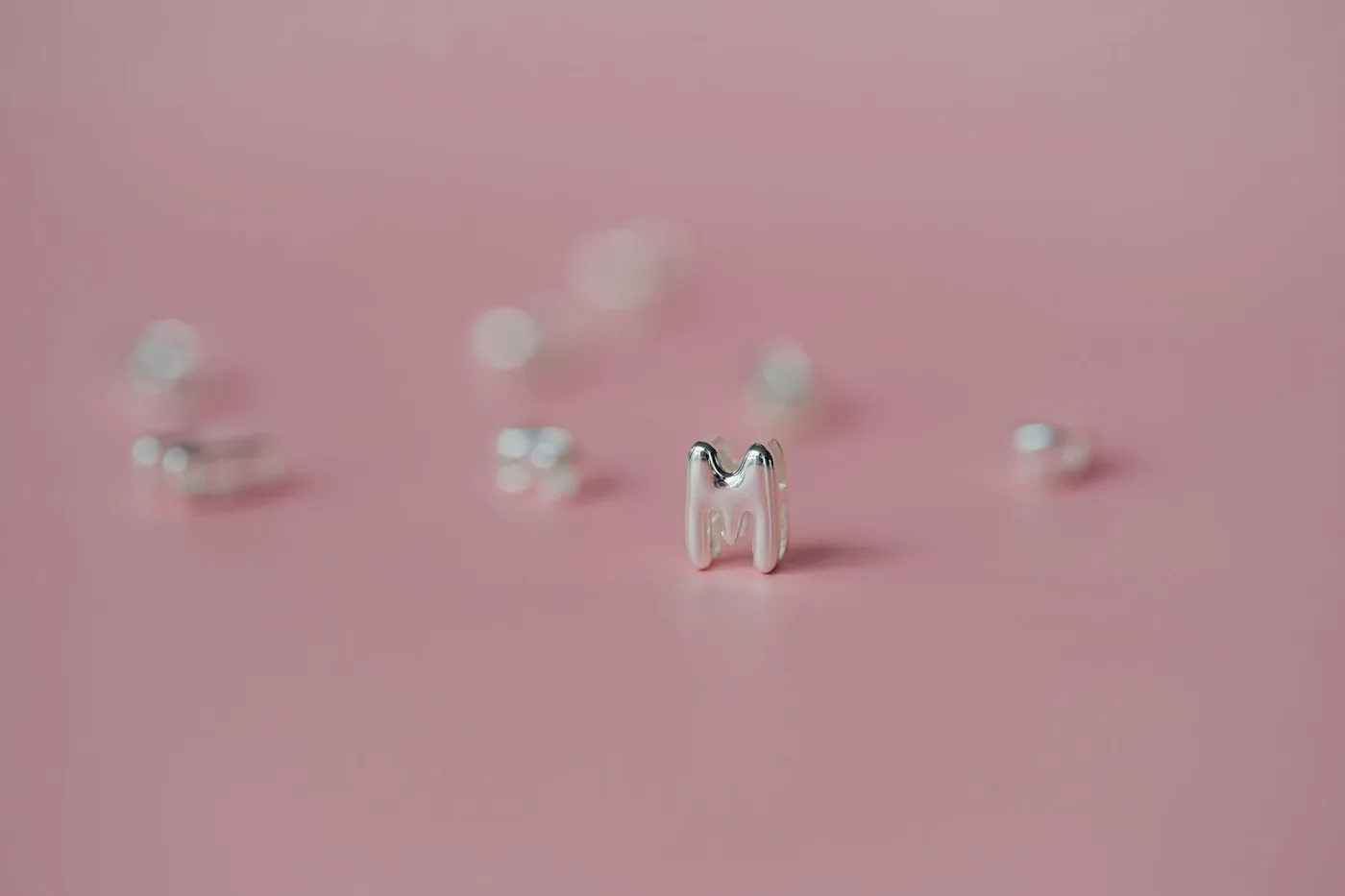 Bubble Charm Necklace- Personalized- Sterling Silver — product image 2
