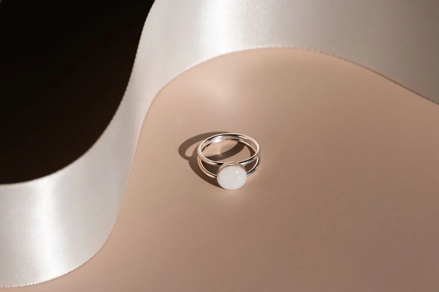 Mothers Milk Double Band Circle Ring - Sterling Silver — product image 2