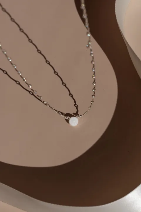 Mothers Milk Scalloped Necklace - Sterling Silver — product image 1
