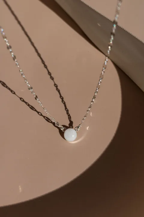 Mothers Milk Sequin Necklace - Sterling Silver — product image 1