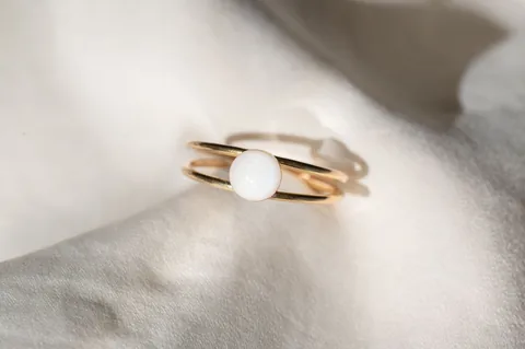 Mothers Milk Double Band Circle Ring - 14k Gold Filled — product image 3