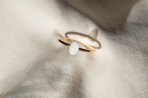 Mothers Milk Small Oval Ring - 14k Gold Filled — product image 7