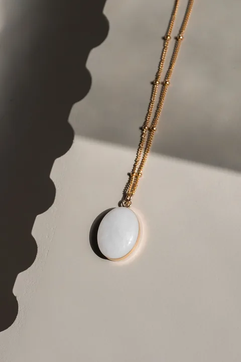 Mothers Milk Oval Necklace - 14k Gold Filled — product image 12