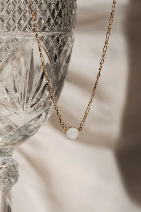 Mothers Milk Figaro Chain Necklace- 14k Gold Filled — product image 1