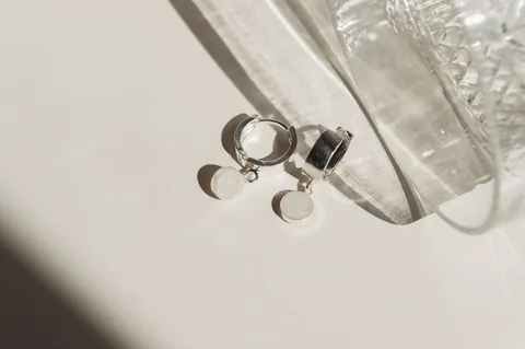 Cremation Hinge Hoop Earrings - Sterling Silver — product image 4