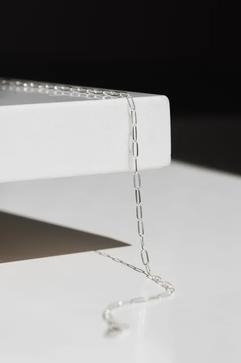Staple Chain Necklace- Sterling Silver — product image 1
