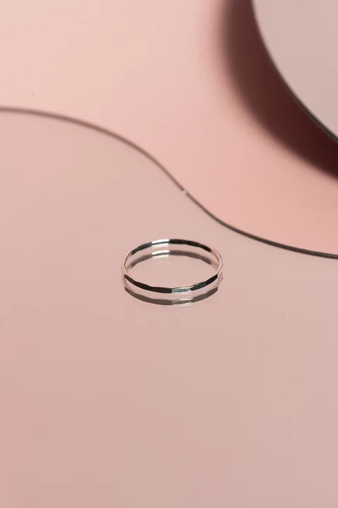 Hammered Ring - Sterling Silver — product image 1