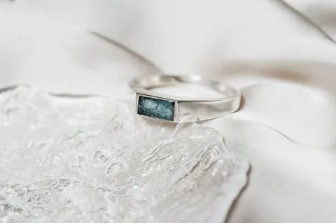 Cremation Signet Ring - Sterling Silver — product image 4