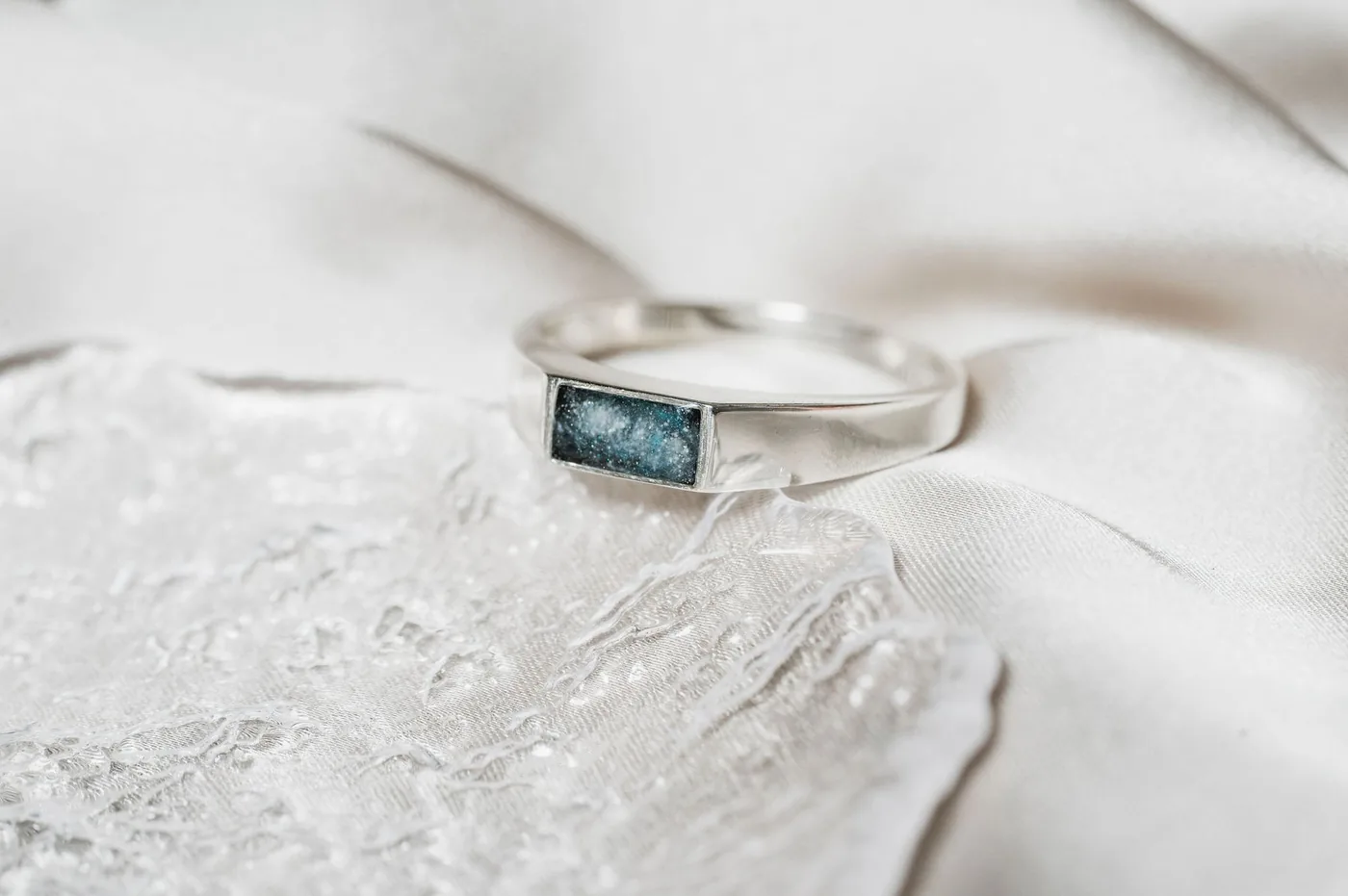 Cremation Signet Ring - Sterling Silver — product image 4