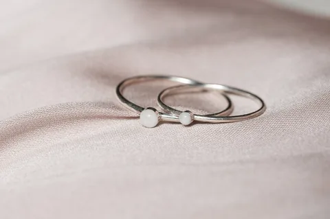 Cremation Dainty Ring - Sterling Silver — product image 3