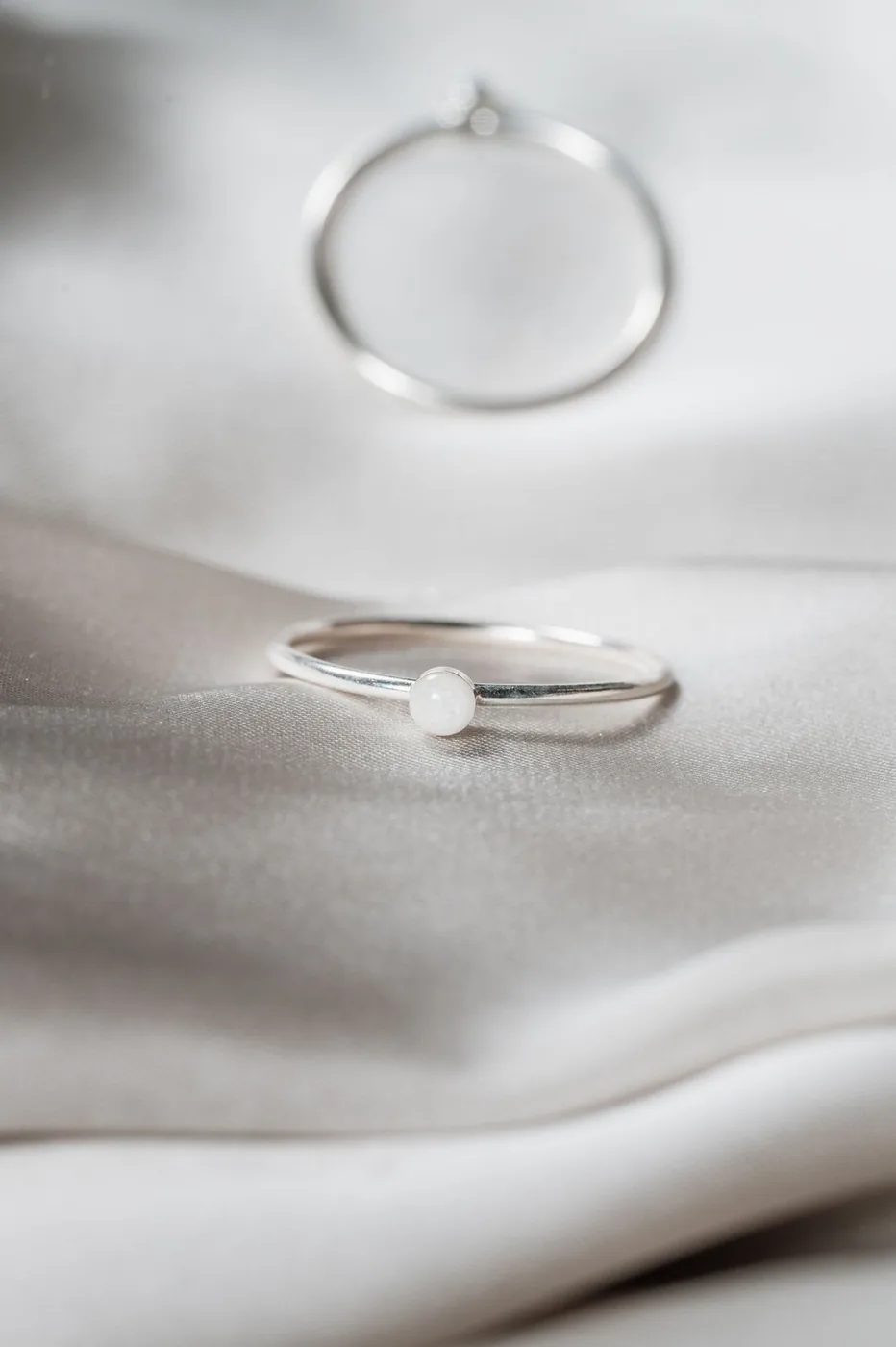 Cremation Small Circle Ring - Sterling Silver — product image 2