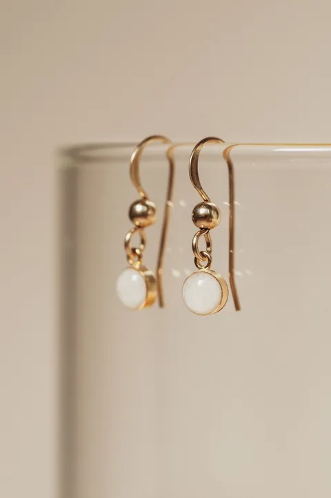 Cremation Drop Fish Hook Earrings - 14k Gold Filled — product image 1