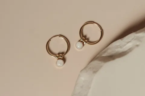 Cremation Hoop Earrings- 14K Gold Filled — product image 1