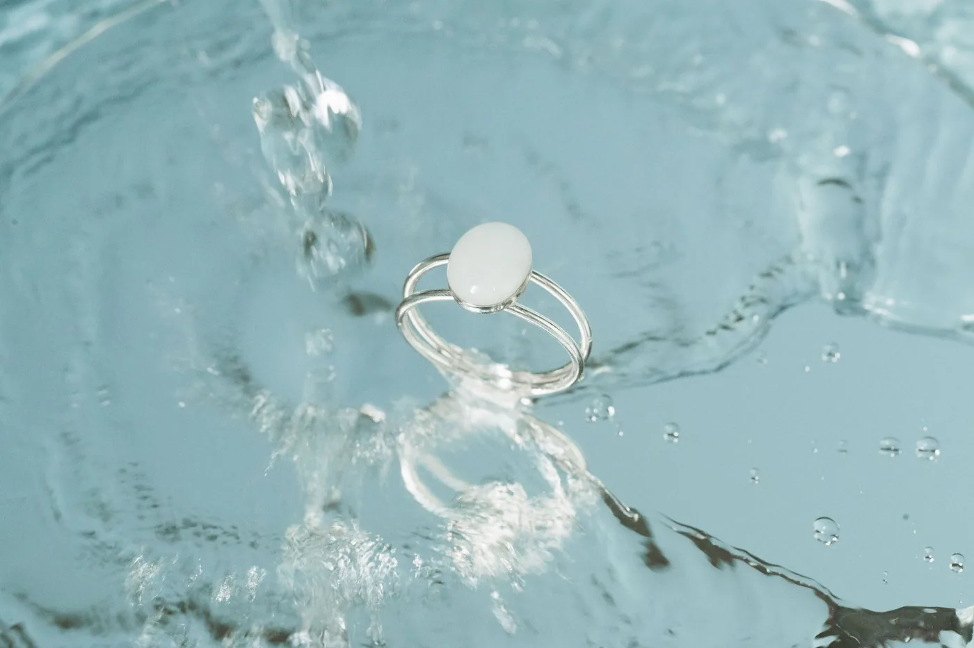 Mothers Milk Double Band Oval Ring - Sterling Silver — product image 3