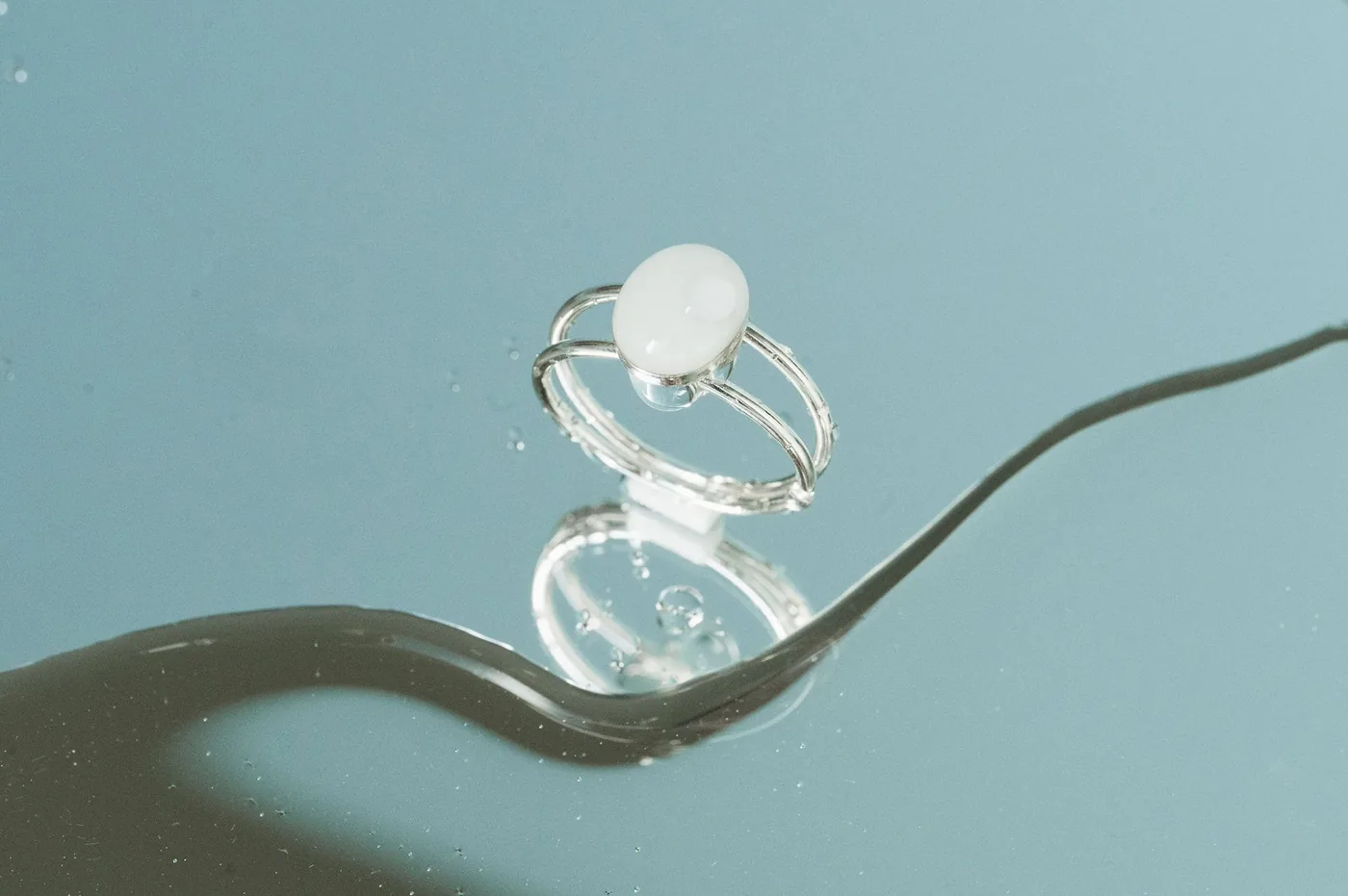 Mothers Milk Double Band Oval Ring - Sterling Silver — product image 2