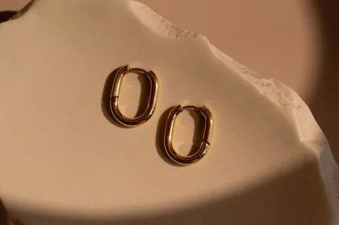 Rectangle Hoops - 14K Gold Filled — product image 5