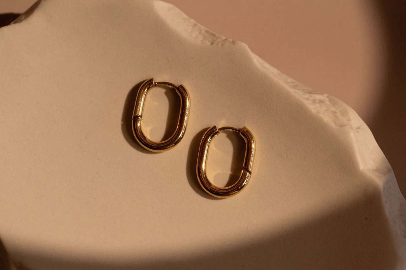 Rectangle Hoops - 14K Gold Filled — product image 5