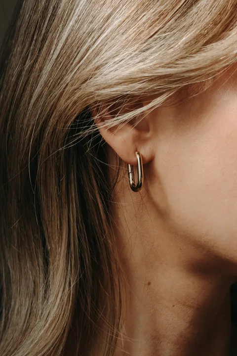 Rectangle Hoops - 14K Gold Filled — product image 2