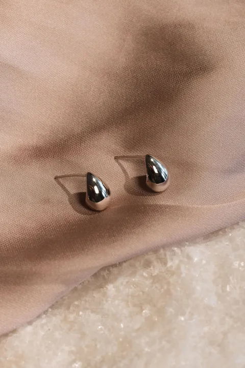 Raindrop Silver Studs - Sterling Silver — product image 1