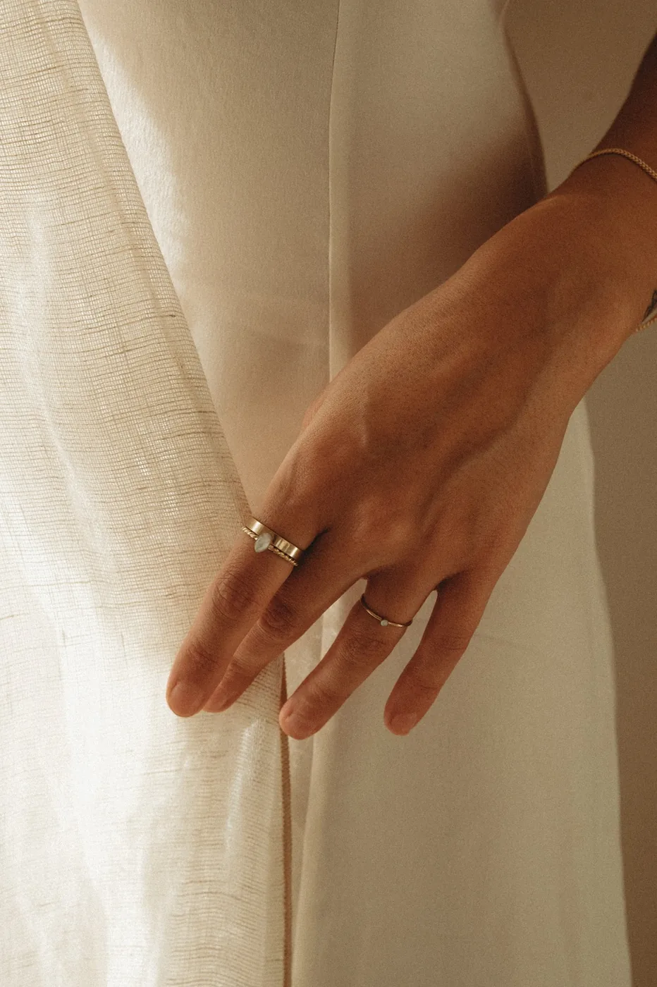Cremation Roped Oval Ring - 14k Gold Filled — product image 5