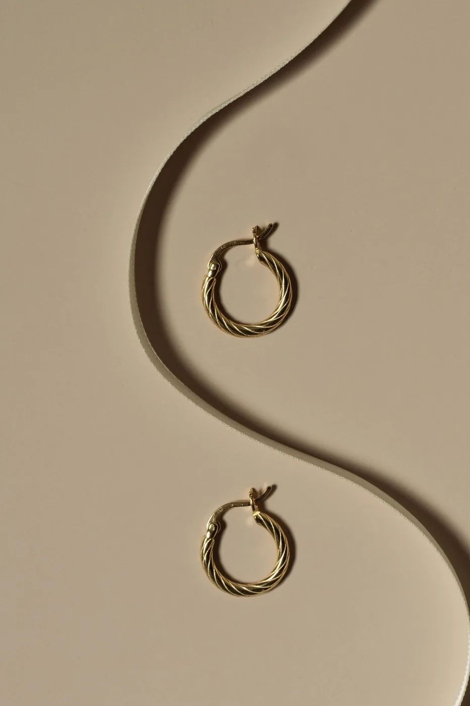 Small Twisted Hoops - 14k Gold Filled — product image 4