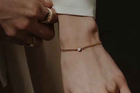 Cremation Marine Chain Bracelet- 14k Gold Filled — product image 3