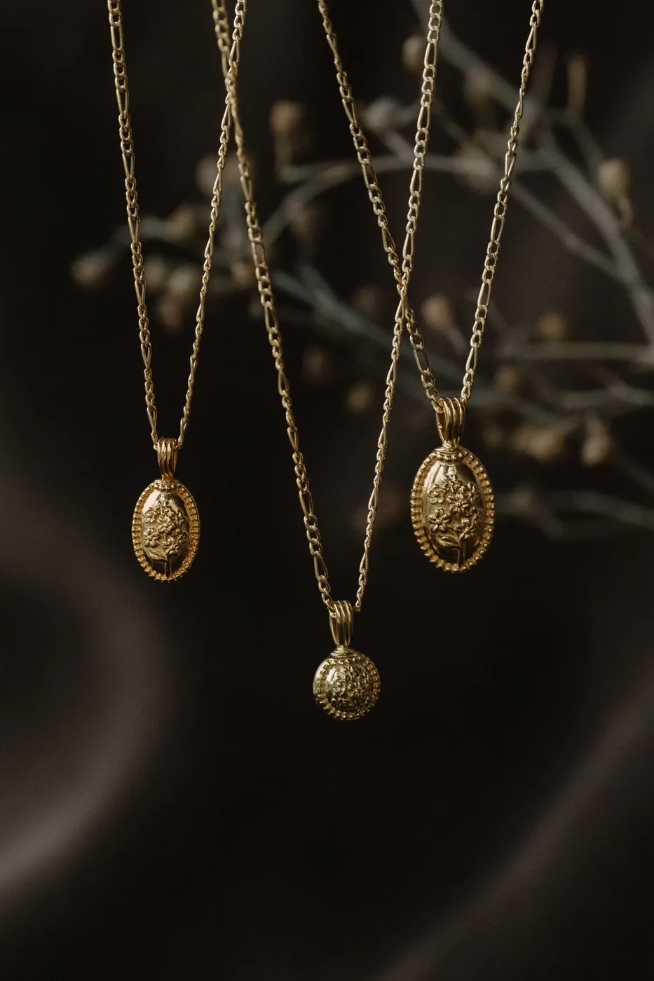 Forget-Me-Not Circle Cremains Urn Necklace — product image 5