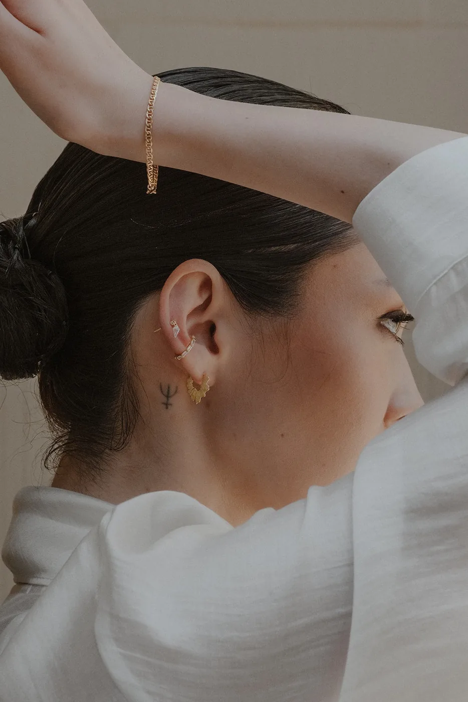 Gold Leaf Hoops - 14k Gold Filled — product image 1